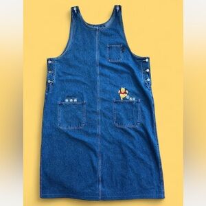 Winnie the Pooh Disney Denim Overall Dress